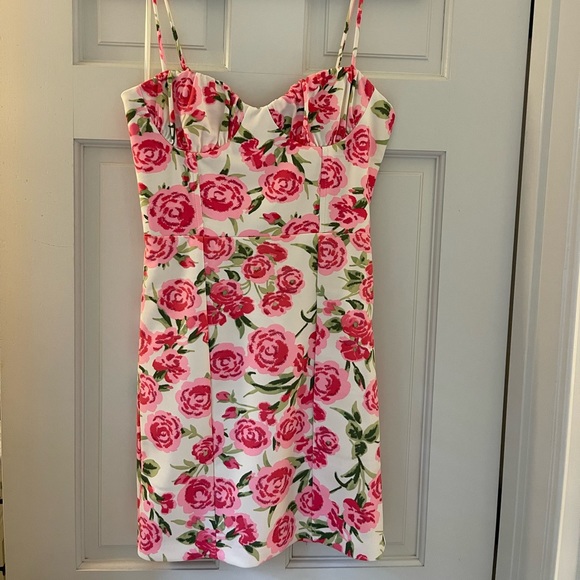 ZARA Floral Corset Style Dress - Picture 2 of 5
